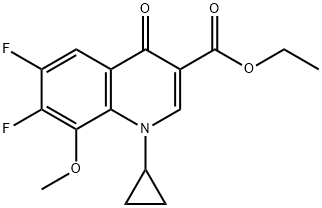 1-Siklopropil-6,7-difloro-1,4-dihidro-8-metoksi-4-okso-3-kinolinkarboksilik asit etil ester CAS NO.112811-71-9